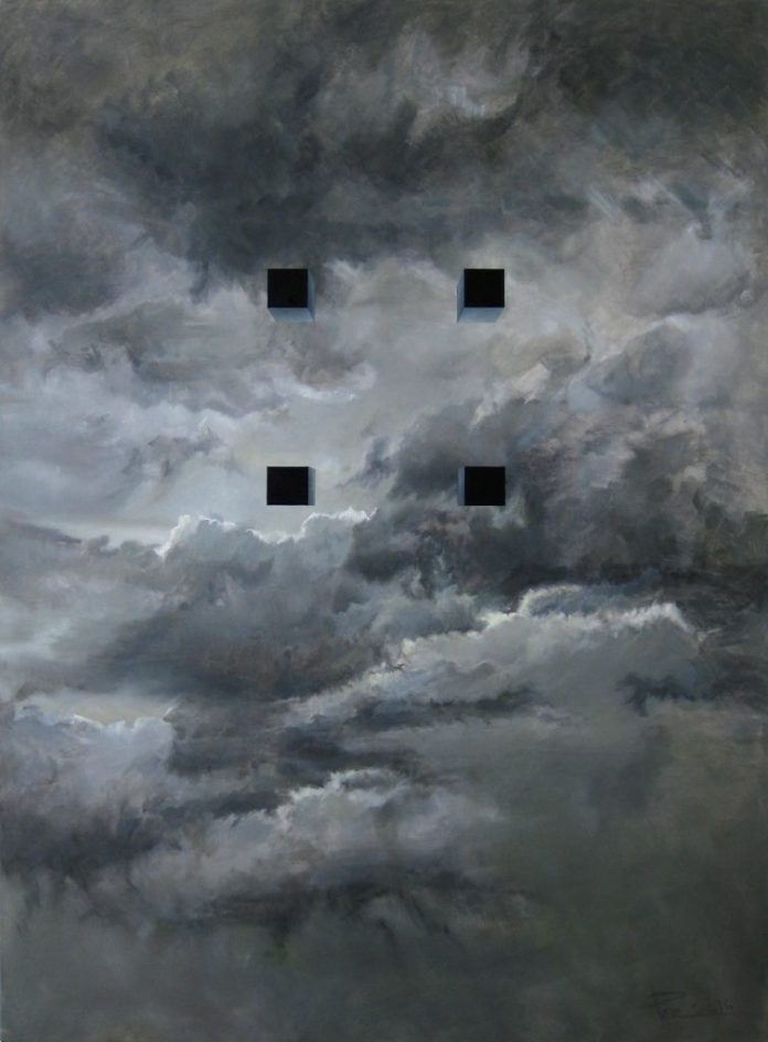 ''Four points of black'' 115x85см полотно, олія 2016-1
