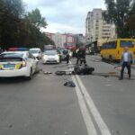 У Тернополі автомобіль патрульної поліції зіткнувся з мотоциклом