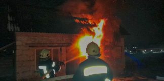 У Збаражі горіла будівля