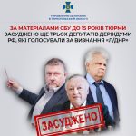 У Тернополі до 15 років тюрми засудили 3 депутатів держдуми рф, які голосували за визнання «л/днр»
