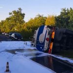 На Тернопільщині перекинулася автоцистерна з пальним