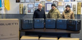 Тернопіль для ЗСУ: 10 потужних зарядних станцій Bluetti для 16-го батальйону