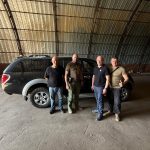 Сергій Надал на фронті передав воїнам 105 бригади ТРО автомобіль та квадрокоптери