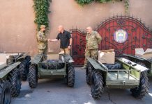 П’ять наземних роботизованих комплексів отримали бійці 67-й бригади: Сергій Надал